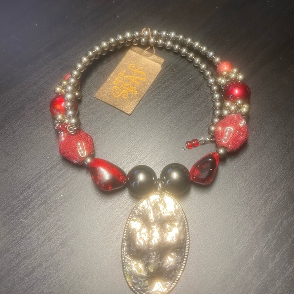 Vintage Tresk Memory Wire Coil Choker Necklace - Picture 1 of 2